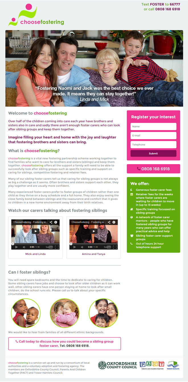 fostering web design