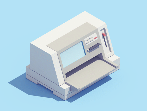 old-matrix-printer-3d