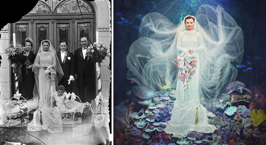 old-photos-recoloured-wedding