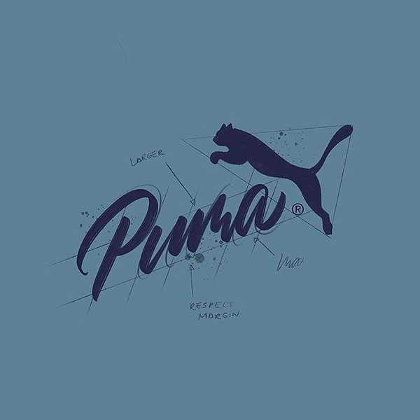 handlettering puma logo